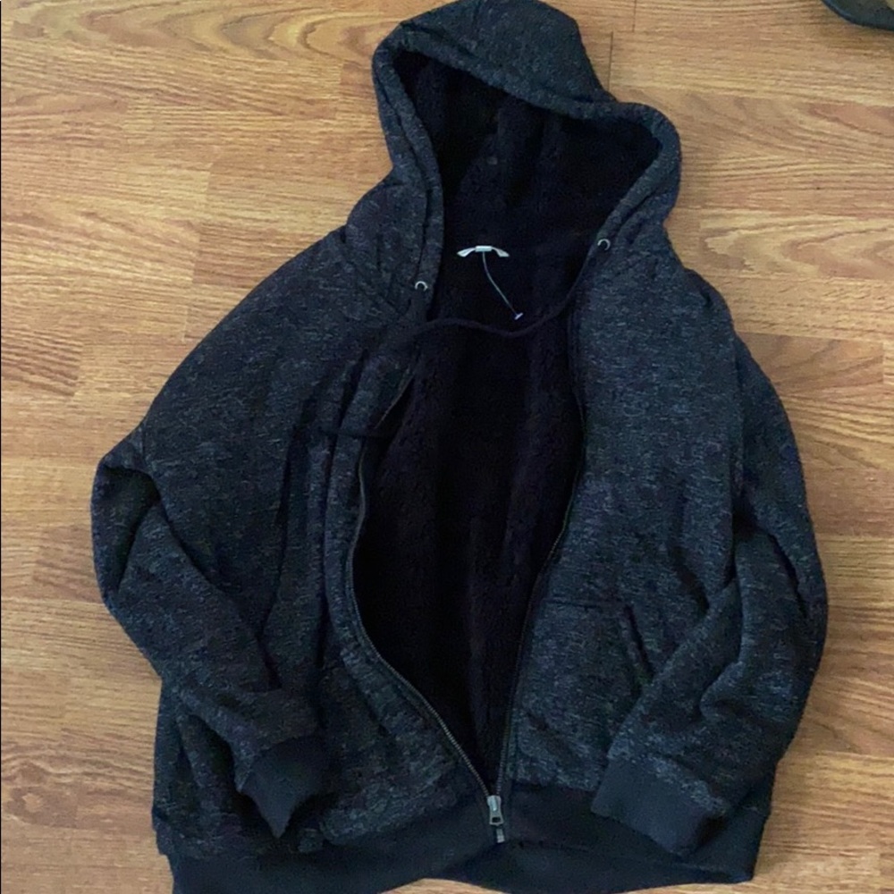 NWOT American Eagle Sherpa full zip size medium